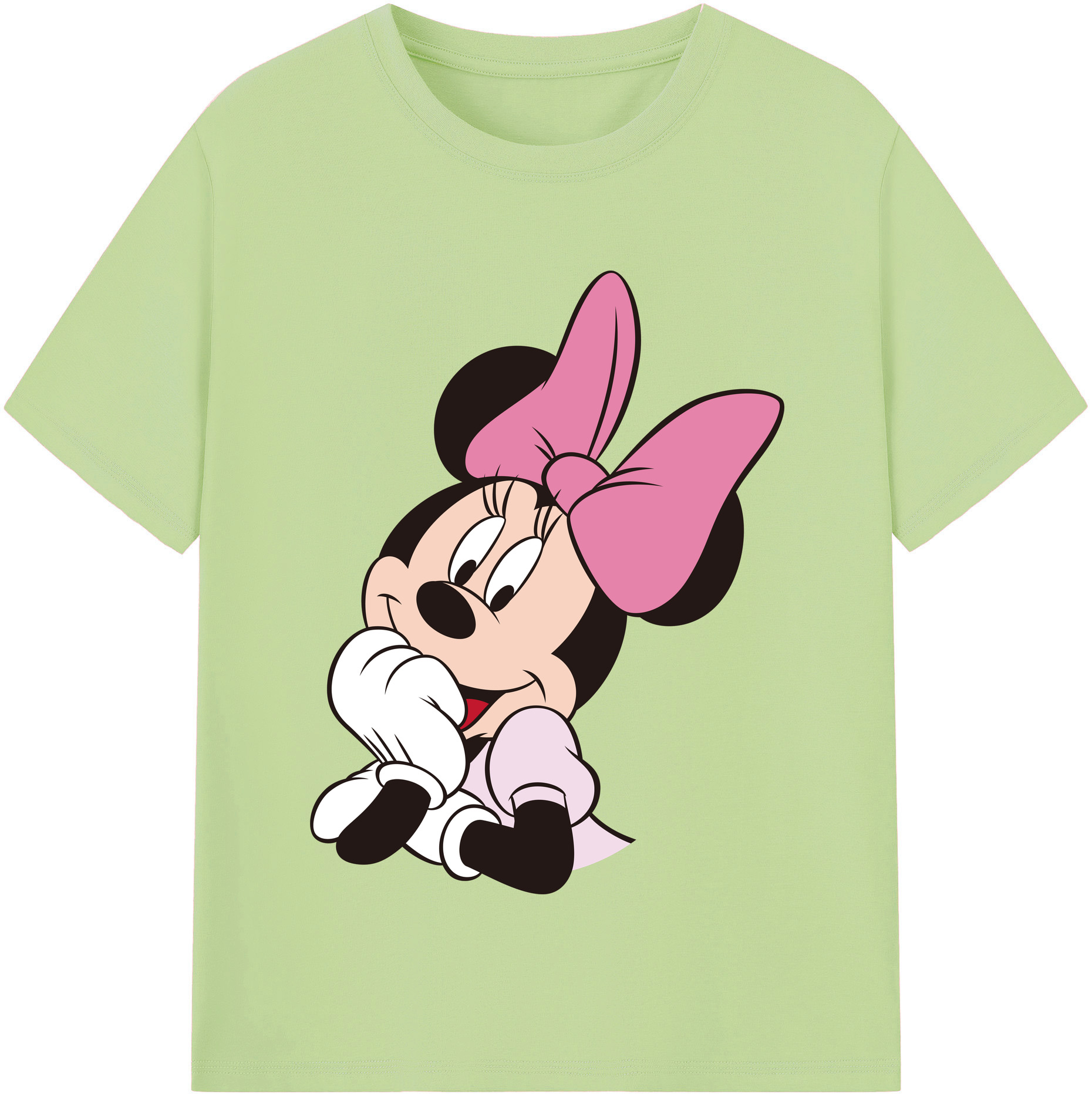 （画像用） ミッキーマウス Mickey Mouse 綿100％半袖Tシャツ（フロントプリント）